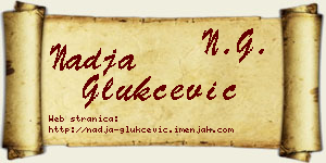 Nadja Glukčević vizit kartica